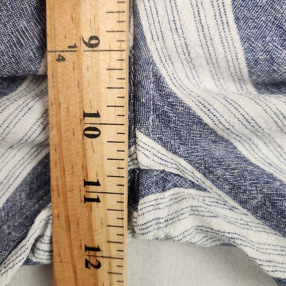 Rails “Emmie” Striped Linen/Rayon Pants Women’s Medium Blue Cream Pockets Casual - Picture 10 of 15